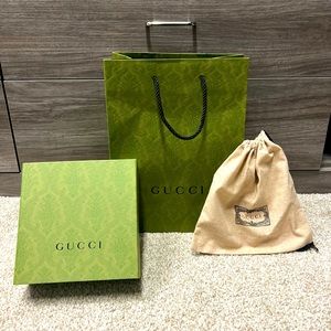 Original designer belt box + shopping bag